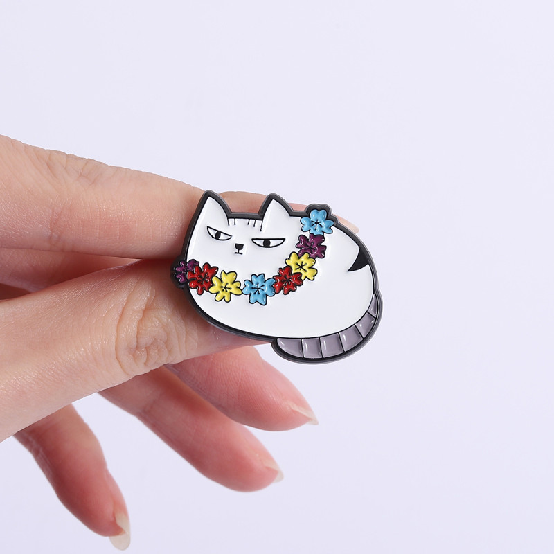 เข็มกลัดแมวน่ารักสไตล์การ์ตูน Mochi Celeste พร้อมใช้งานเป็นเครื่องประดับหรือของขวัญ - รูปที่ 3