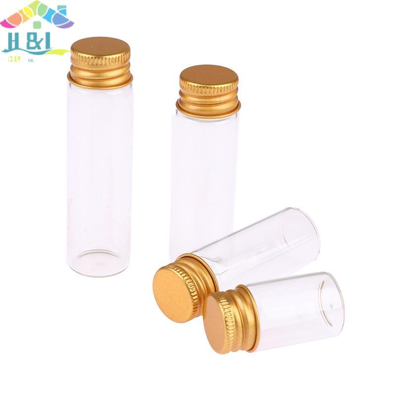 H&L Nov 10 ชิ้น 5/7/10/14/18/20ML ขวดแก้ว ขวดแก้วจิ๋ว ขวดปิดผนึก ขวดปรารถนา {th}