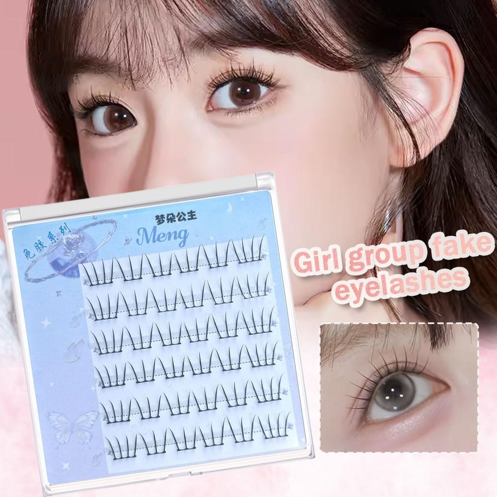 กาวฟรีขนตาปลอม Girl Group Cat Claw Eyelash Segmented Single Curling Cluster Eyelash H5j0