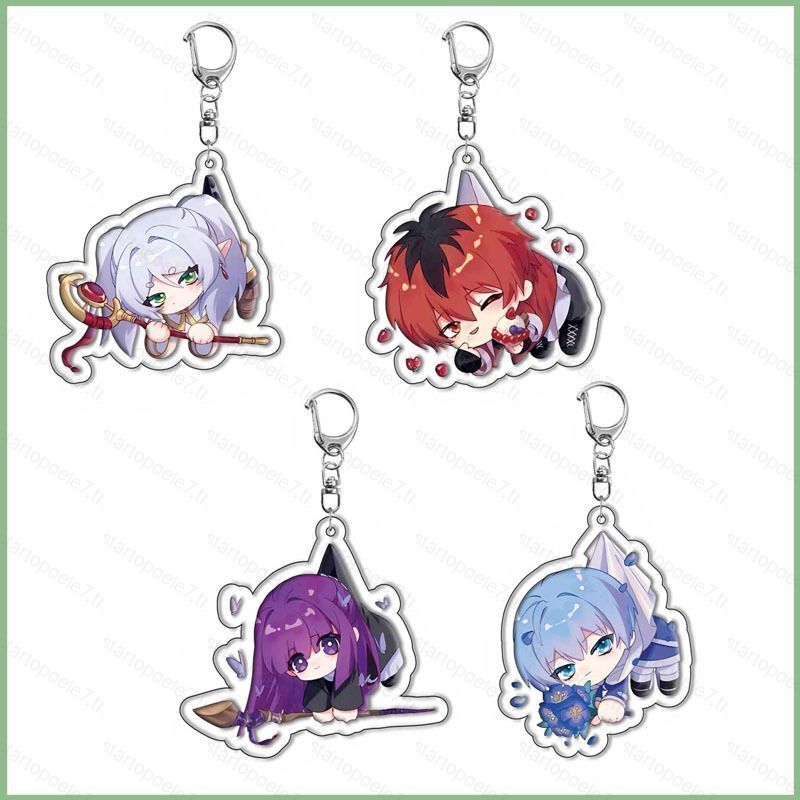 Frieren: Beyond Journeys End พวงกุญแจอะนิเมะ Sousou no Frieren พวงกุญแจ Fern Stark อะคริลิคกระเป๋าจี