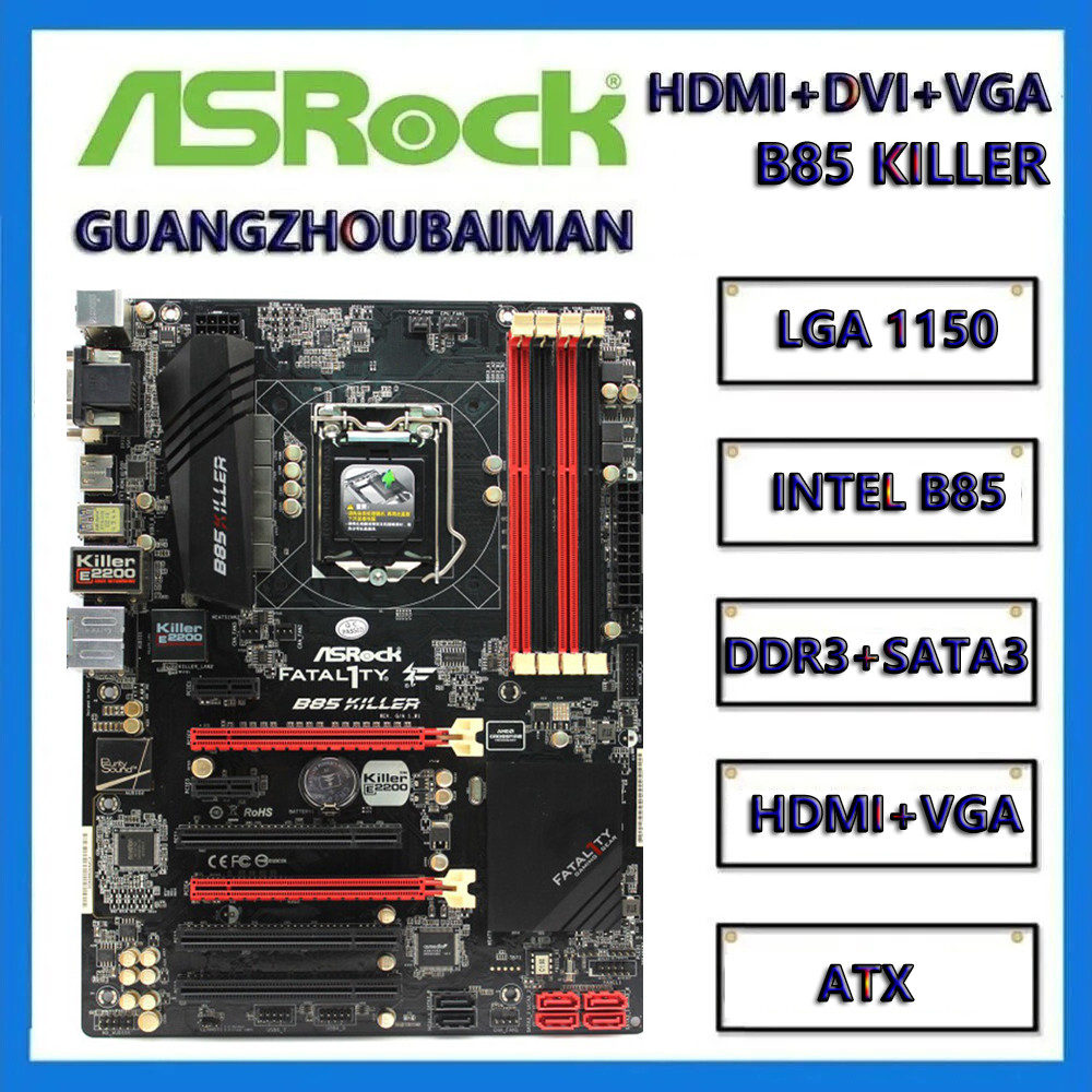 Asrock b85 killer player / Z87 killer player / H87 Performance / Z87 Extreme 3 / Z87 Extreme 4 /Inte