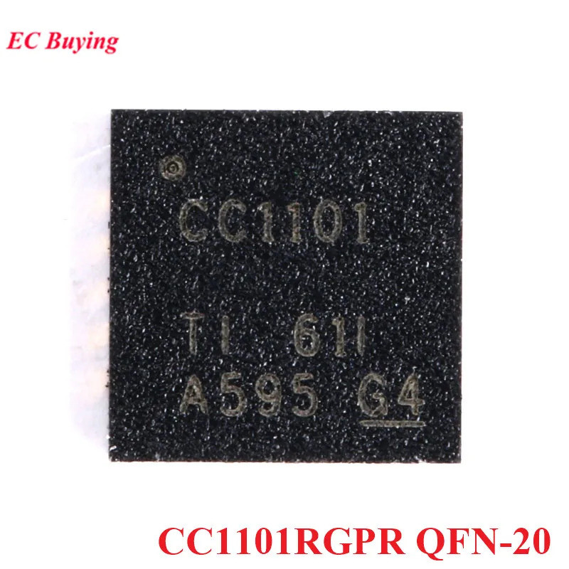 CC1101 CC1101RGPR QFN-20 QFN20 ชิปรับส่งสัญญาณไร้สาย IC ใหม่ต้นฉบับ