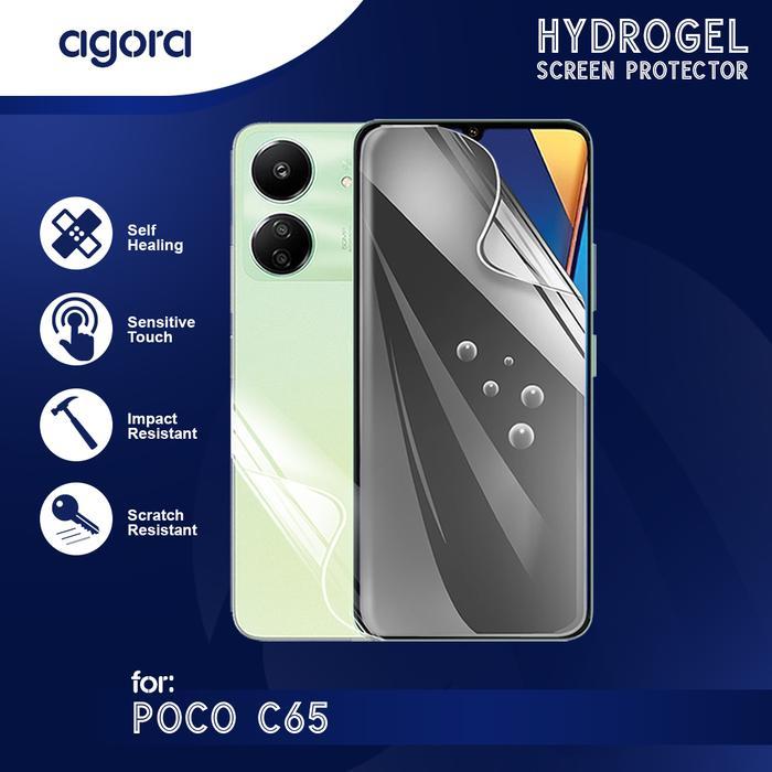 LAYAR Anti-Scratch Hydrogel สําหรับ Poco C65 Hydrogel SCREEN ฟิล์มกันรอย - ANTI SPY, FULL SCREEN, PO