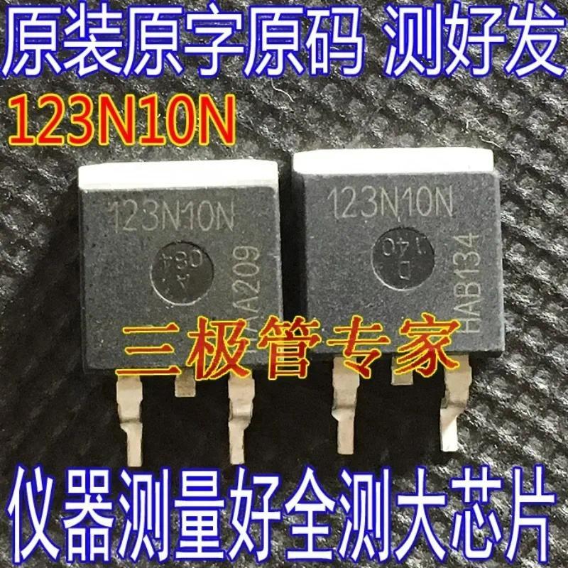 10 ชิ้นมือสองและไม่ใช่ใหม่และส่งหลังจากวัด ต้นฉบับนําเข้าถอดชิ้นส่วนคําเดิม 123N10N IPB123N10N TO263