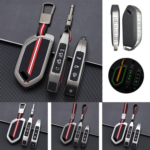 8 Button Alloy Silicone Car Key Case Cover For Kia Sorento EV9 Picanto GT Line