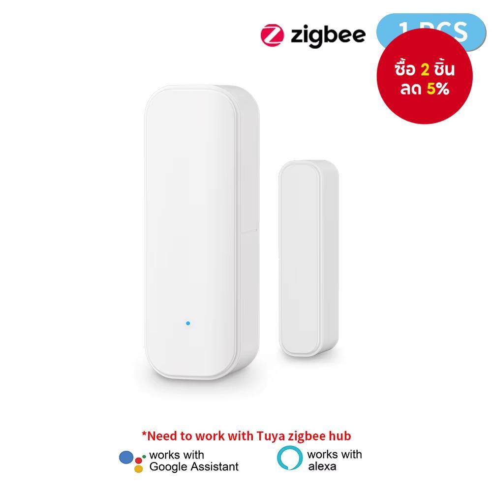 ต้องการ Tuya Zigbee Gateway Hub สำหรับเซนเซอร์ประตู Tuya Zigbee และเซนเซอร์ตรวจจับแม่เหล็กหน้าต่าง Smart Life แบบไร้สาย