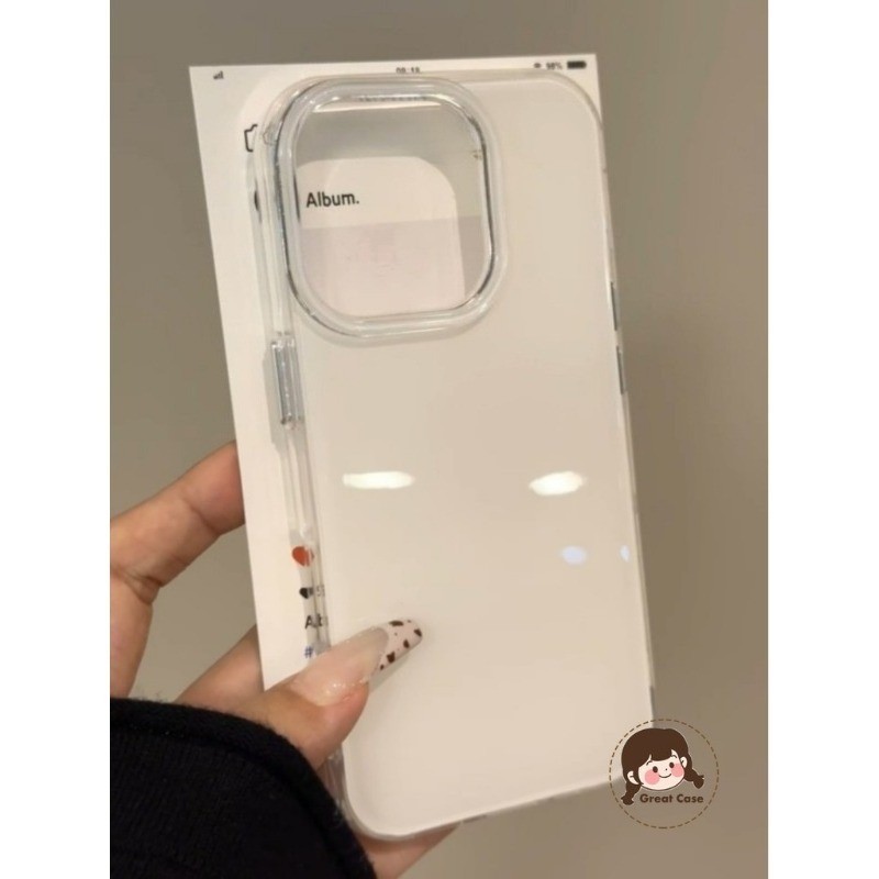 Glossy ครีมสีขาวเคสโทรศัพท์สําหรับ iQOO 13 12 11 11S 7 Neo 10R Neo10 Neo9 Neo8 Pro Neo7 Neo6 Neo5 SE