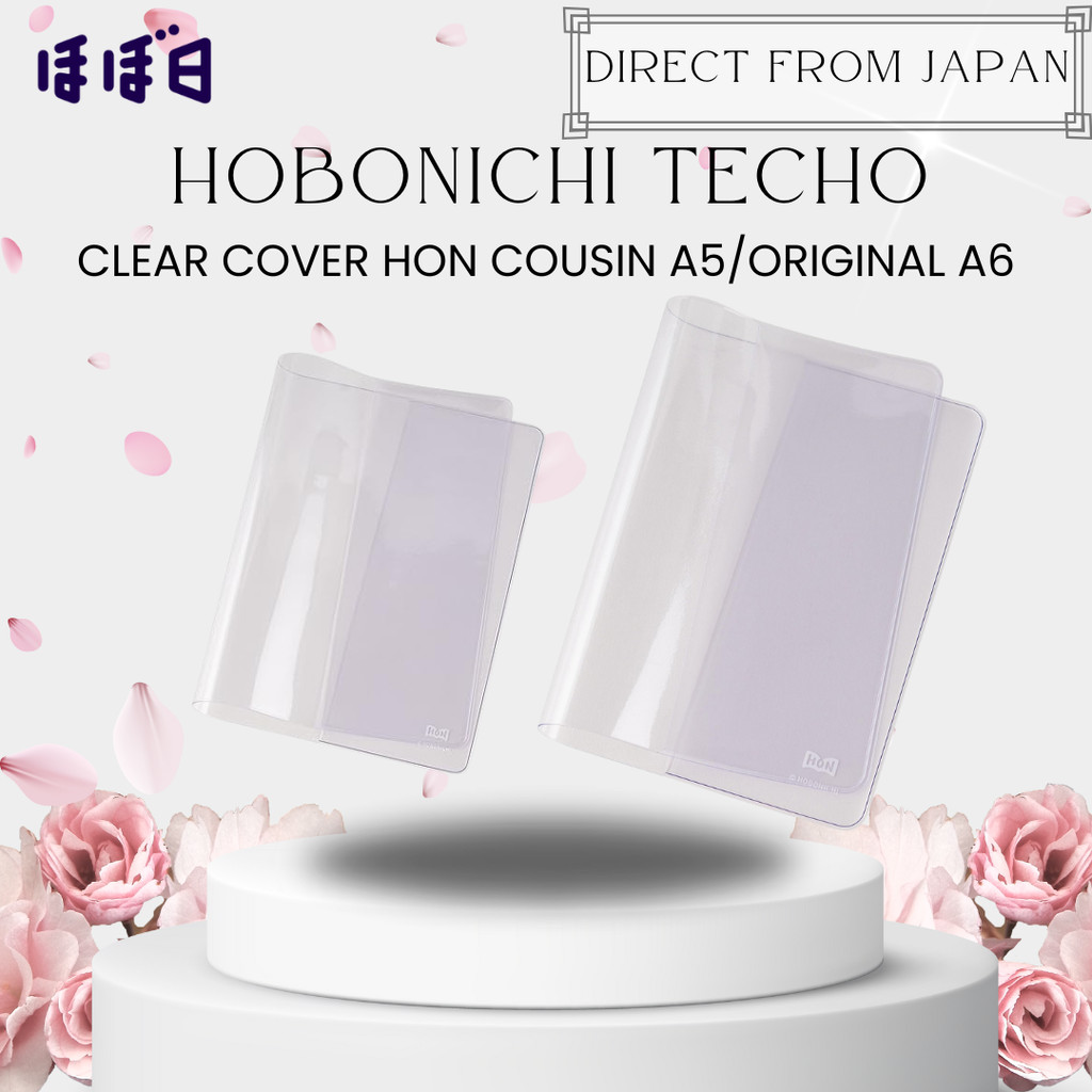 Hobonichi Techo Clear Cover for HON Cousin A5/ Original A6 Size - Planner Accessory