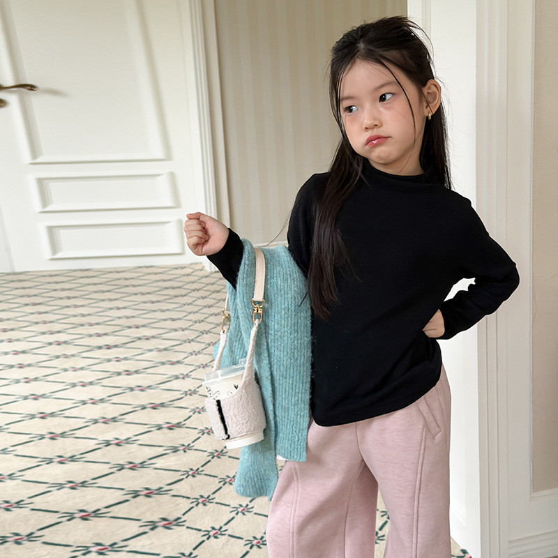 เสื้อยืดคอปกสไตล์เกาหลีแบบ.high waist ทำความสะอาดง่ายและทนทาน