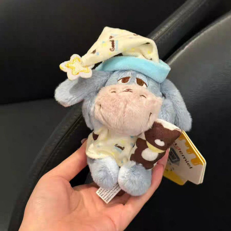 Pink Chef Tigger Donkey Eeyore Bag Pendant Small Doll Plush Toy พวงกุญแจจี้