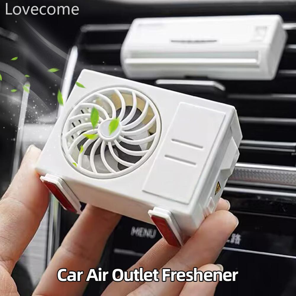 Lovecome 2 ชิ้น/เซ็ต Car Air Outlet Freshener Air Conditioner รุ่น Deodorization กลิ่นหอมเครื่องประด