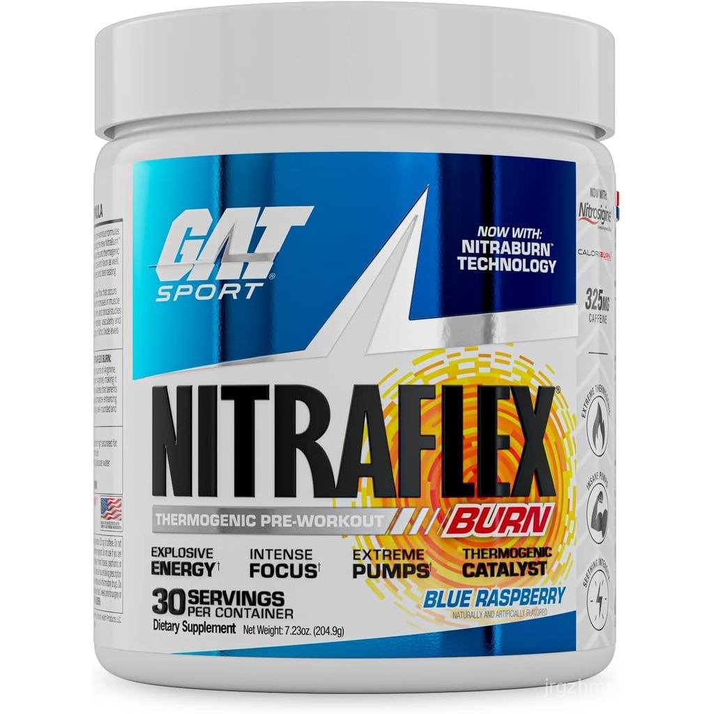 GAT Sport NITRAFLEX Burn งานพรีออเดอร์ ราสเบอร์รี่สีน้ําเงิน 30 ที่