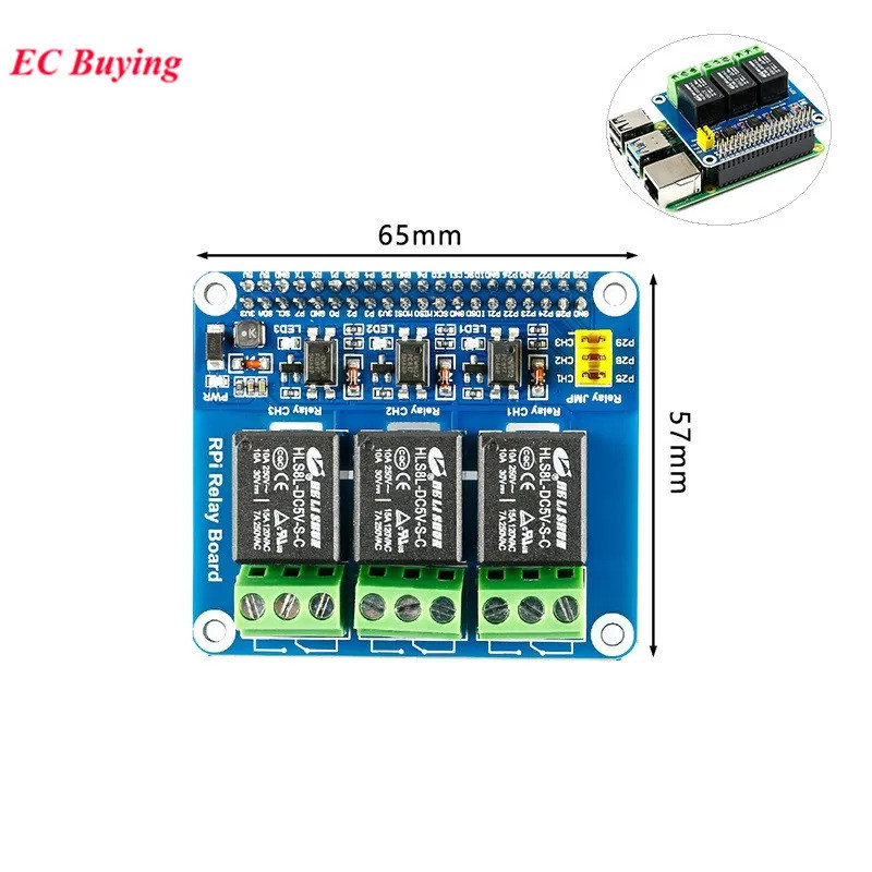 สําหรับ Raspberry Pi Power Relay Board โมดูลขยายโล่รองรับ RPi A+/B+/2 B/3 B 4B บอร์ดขยายสมาร์ทโฮม