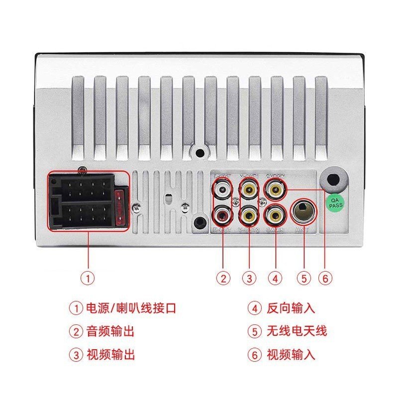 รถ 7010b 7012b 7018b รถ mp5 เครื่องเล่น 23 ซม. Dual Ingot Display วิทยุ