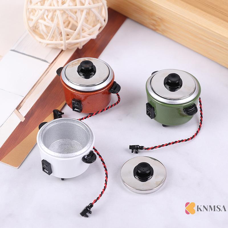 KNMSA] 1Pc 1:12necker Miniature Rice Cooker อุปกรณ์ครัวตกแต่ง ns Originalnnnคอเต่าmkh