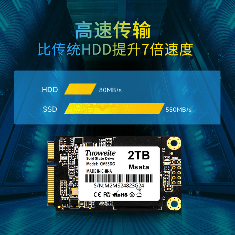 Ssd Solid State Drive 128g256g MSATA โน้ตบุ๊คเดสก์ท็อป 3.0 ฮาร์ดไดรฟ์ 512g1T การค้าต่างประเทศ Cross-