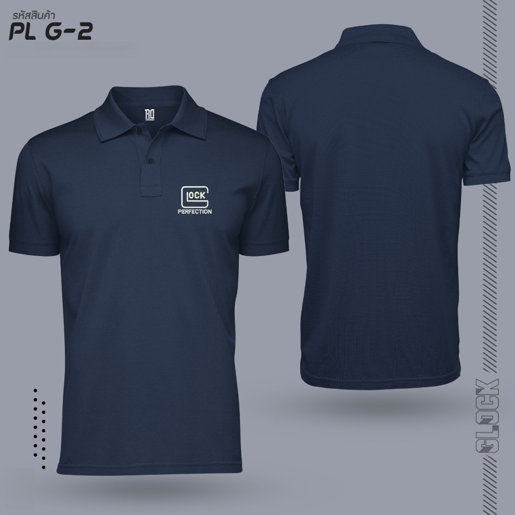 G-2 เสื้อโปโลพิมพ์ลาย Glock แขนสั้น สำหรับทุกเพศ ขนาด S-3XL - รูปที่ 2