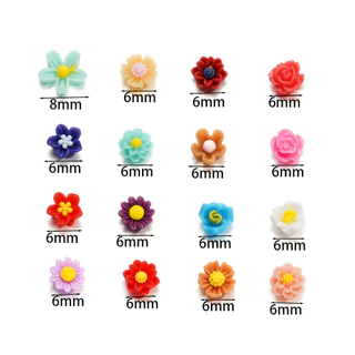 100ชิ้น 3Dเรซิ่นเล็บ ดอกไม้เล็บเรซิ่น ดอกไม้เรซิ่น DIY ดอกไม้ตกแต่งงานฝีมือ จัดส่งจากไทย