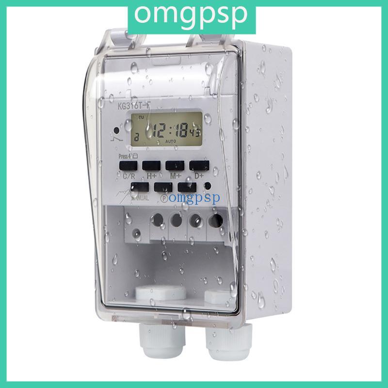 OMG Programmable Digital Time Relays Time Controllor Switches 220V กันน้ําสําหรับบ้าน