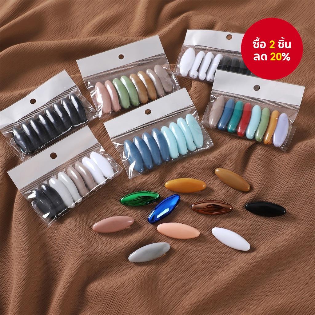 เข็มกลัดหมุดนิรภัยหลากสี 8 ชิ้นสําหรับแฟชั่นฮิญาบและจัดแต่งทรงผมอุปกรณ์เสริมที่ไม่ซ้ําใคร