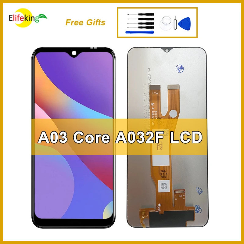 6.5 "หน้าจอสําหรับ Galaxy A03 Core A032 จอแสดงผล LCD A032F SM-A032F/DS Pannel Glass Touch Digitizer 