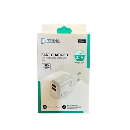 SIKENAI - 2USB TO-02-EU FAST CHARGER MAX CHARGER ADAPTER