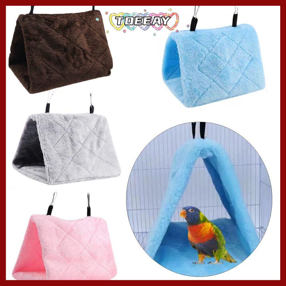 TOEAY กรงเปลญวนสัตว์เลี้ยง Sleep Happy Bird Hut ของเล่น Hang Cave Bed