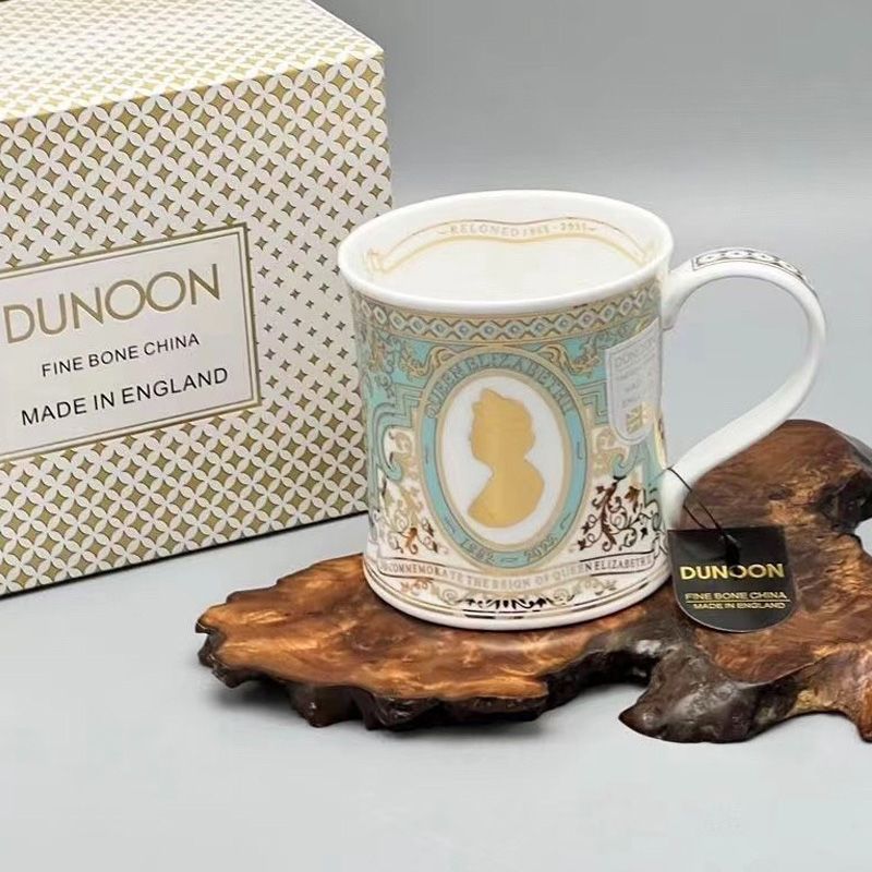 DUNOON Bone China Cup Royal Family Charlie Elizabeth รุ่นที่สองที่ระลึก Denon แก้วคอลเลกชันของขวัญ 1