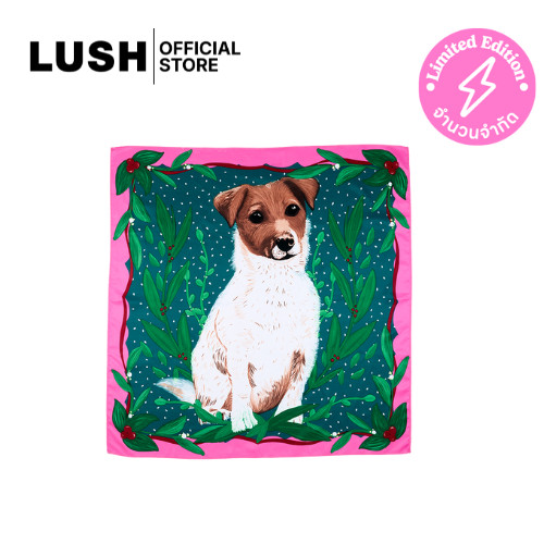 LUSH ผ้าน็อตแรป ผ้าห่อของขวัญ RUBY KNOT WRAP 70 X 70 CM (CHRISTMAS EXCLUSIVE)
