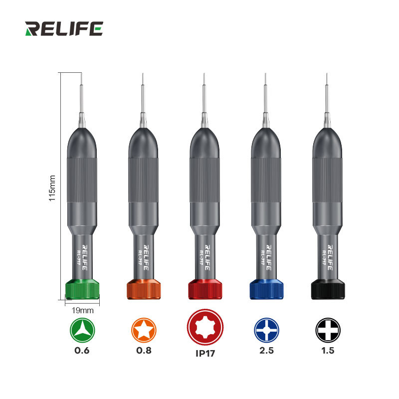 ชุดไขควงซ่อมไอโฟน i17 RELIFE RL-717A ไขควงแม่เหล็ก i17 Star/Phillips 1.5/2.5/Pentalobe 0.8/Y0.6 Tri-