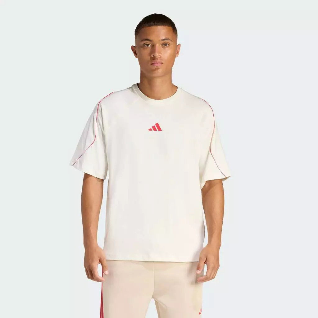 adidas ไลฟ์สไตล์ เสื้อยืด STADIUM ผู้ชาย สีขาว KC0428