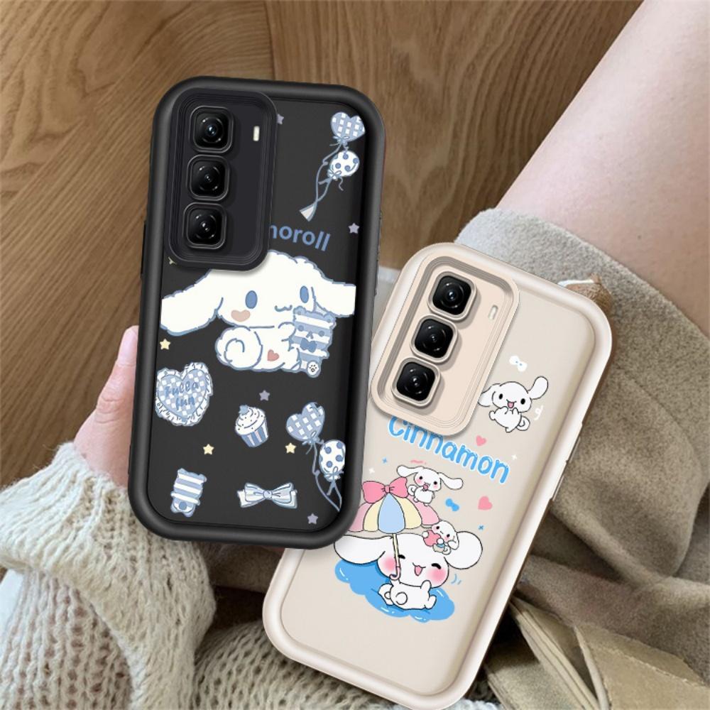 ปลอกสําหรับ INFINIX HOT 50 4G INFINIX X6882 X6882B น่ารักซิลิโคน Cinnamoroll กันกระแทก TPU กรณี