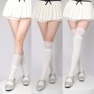 🌸พร้อม🌸ถุงเท้าข้อสั้นลูกไม้แฟชั่นสำหรับผู้หญิง ถุงเท้าเหนือเ…