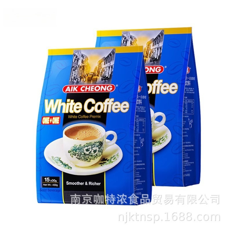 กาแฟสองอิน1 Yichang Lao Jie ไม่มีการเติมน้ำตาล นำเข้าจากมาเลเซีย 450g