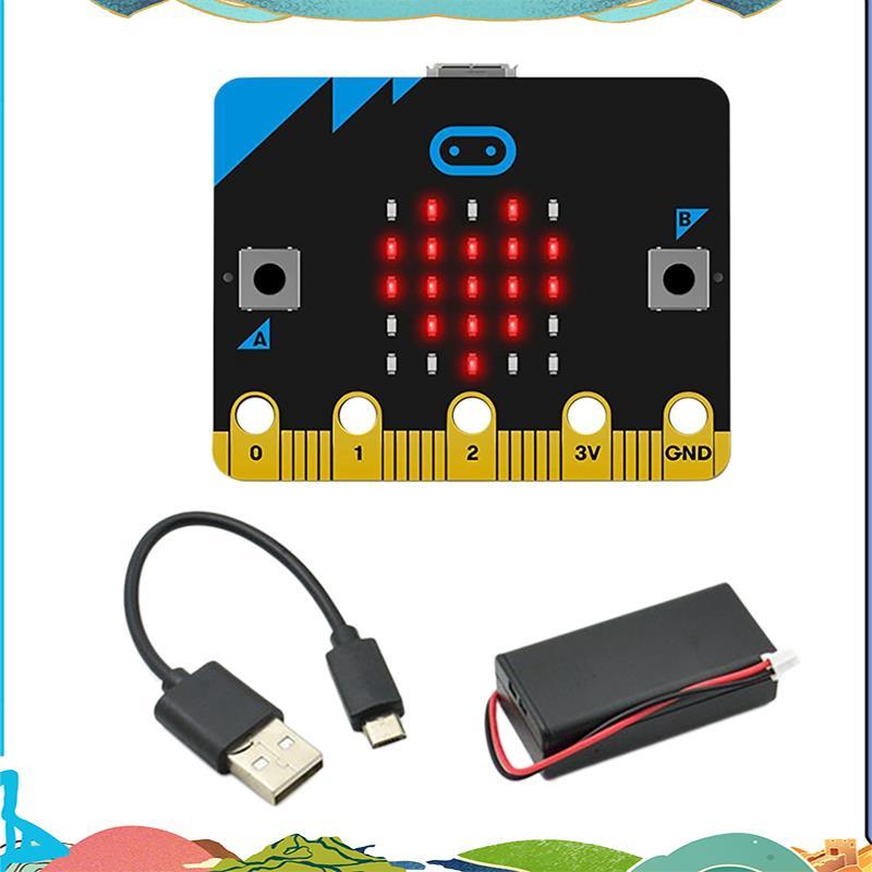V1.5 บอร์ดพัฒนารถสมาร์ทชุด/Qtruck/Python Education Microbit หุ่นยนต์ตั้งโปรแกรมได้สําหรับ DIY