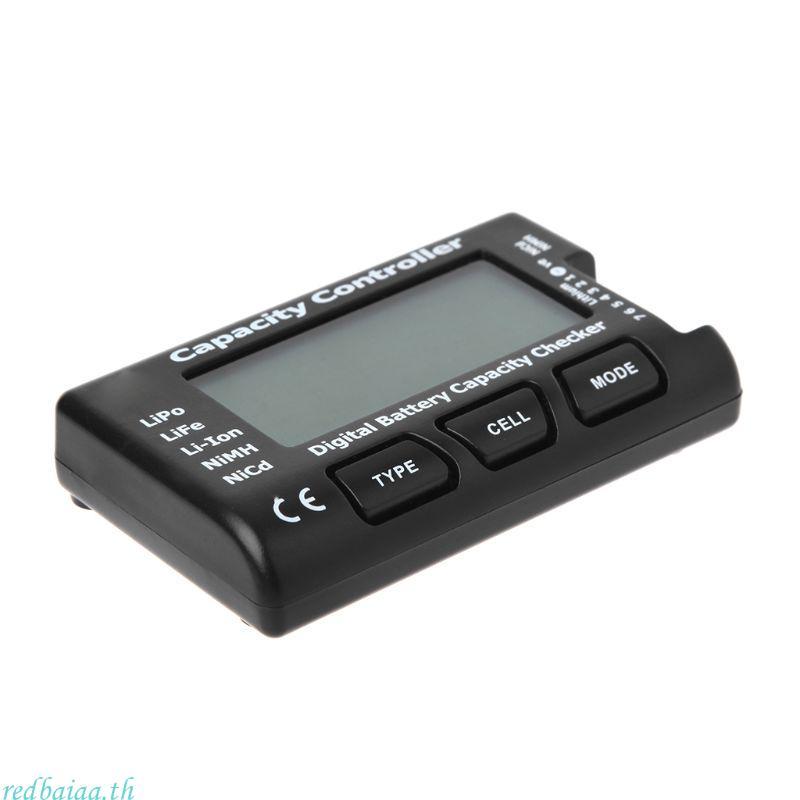 Redbaiaa RC CellMeter-7 เครื่องตรวจสอบความจุดิจิตอลสําหรับ Nicd NiMH LiPo LiFe Li-ion