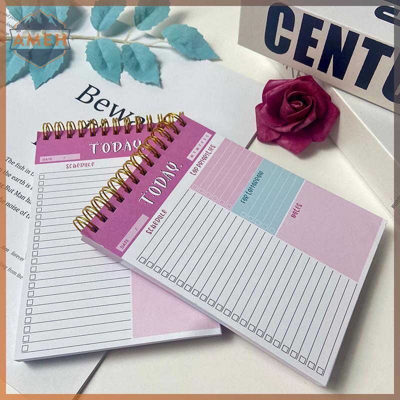 Technicolorepic To Do List Notepad Daily Planner Notepad Schedule Weekly Planer Notepad Simple Coil 