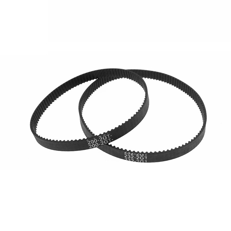 1x Width 6mm L192-244mm 2GT/GT2 Synchronous Conveyor Timing Belt Annular Closed Circular Arc Teeth R