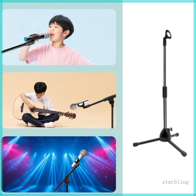 Star Professional Telescoping Mic Stand สําหรับเครื่องดนตรีก่อสร้างพับได้