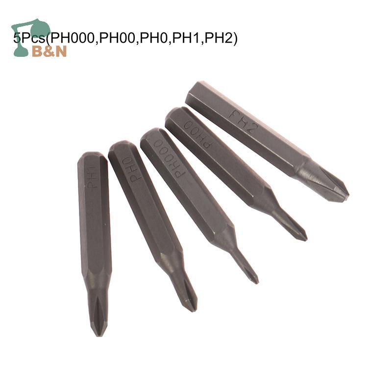 XeR 5 ชิ้น H428 มิลลิเมตรไขควงบิต PH0000 PH000 PH00 PH0 PH1 PH2 4 มิลลิเมตร Hex Shank Professional ไ