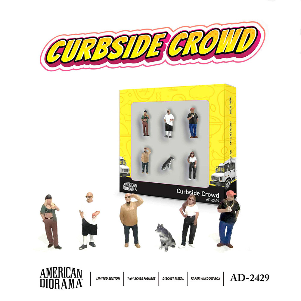 American Diorama 1:64 Figure Set: Curbside Crowd AD-2429