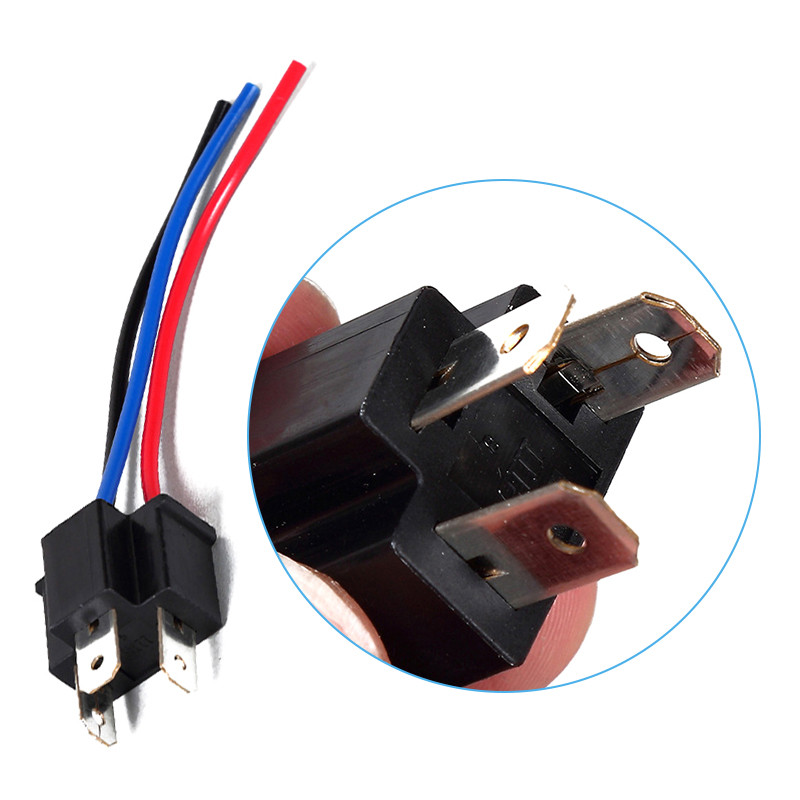 9003 H4 Bulb Socket Male Adapter Connector Car Headlight Fog Lamp Male Adapter Socket Wiring Harness