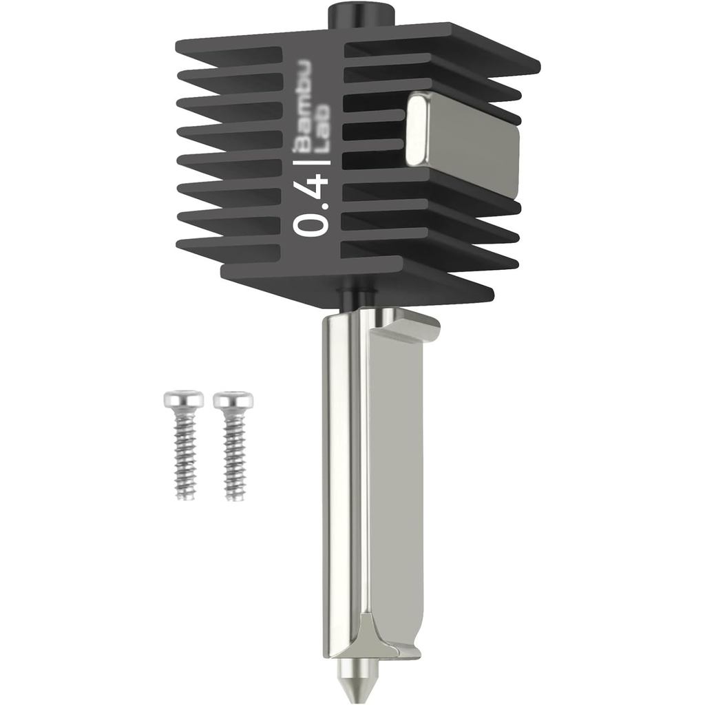 Original Bamboo Lab A1/A1 Mini 0.4 มม.Hotend,High Temp & Fast Speed Hardened Steel หัวฉีด + บล็อกควา