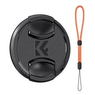 K&F Concept ฝาปิดเลนส์ 49/52/55/58/62/67/72/77/82/86/95 มม. Snap-on Center Pinch ฝาครอบเลนส์ด้านหน้า...