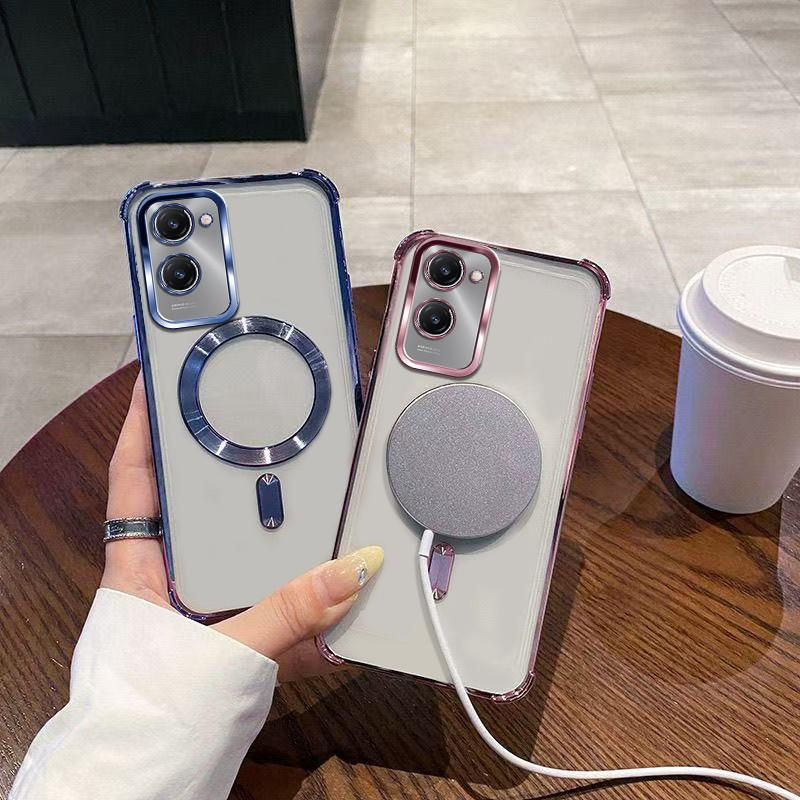 เหมาะสําหรับ VIVO Y18 Y03 Y03T Y18S Y18T Y28S 5G เคสโทรศัพท์แม่เหล็กและไร้สายสําหรับใหม่ Soft Anti fall เกราะป้องกัน Weiba