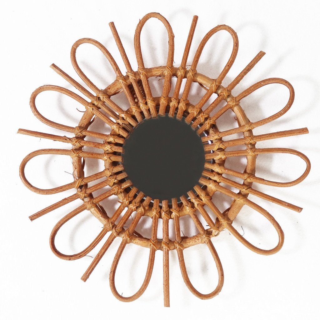 Retro Decorative Mirror ลักษณะแต่งหน้ากระจก Soft ins Studio B & B Art หวายสไตล์ NHAC