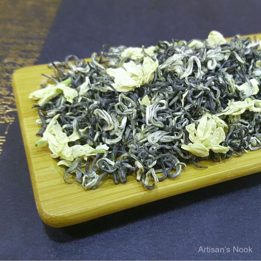 ชามะลิ Fuhua ชาใหม่ Biluo Nectar Piaoxue Jasmine Roll Bud Piaoxue ทั้งบัด