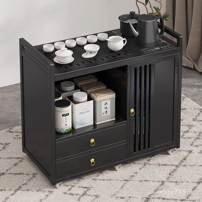 ที่สามารถเคลื่อนย้ายสํานักงานโต๊ะน้ําชาโต๊ะกาแฟขนาดเล็กโต๊ะน้ําชาในครัวเรือนตู้น้ําชาชุดน้ําชาแบบบูร