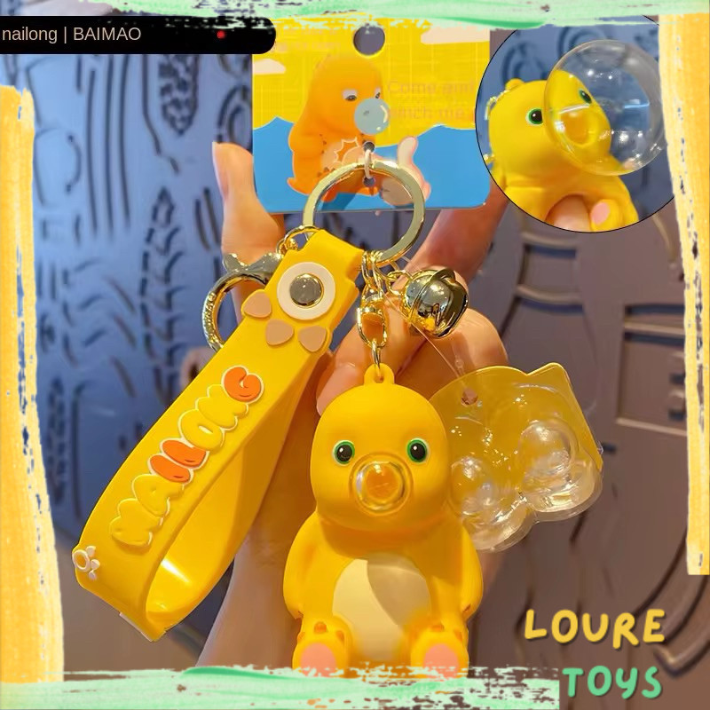 GANTUNGAN LOURE - พวงกุญแจ Nailong Dino 3 in 1 - พวงกุญแจ Nailong
