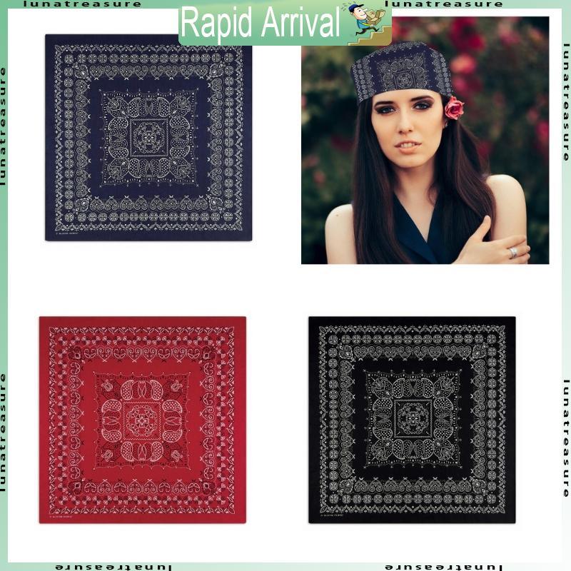 Lun Unisex Bandana Square Head Scarf Performances Stage Square Head Scarf
